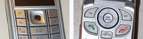 Cellular phone key comparison