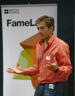 FameLab contestant