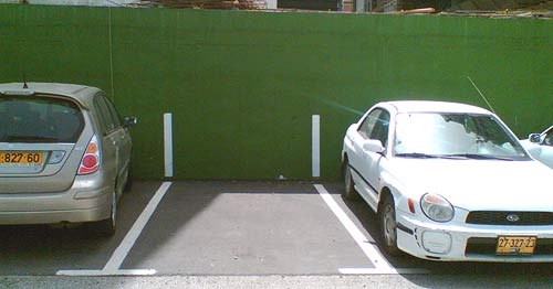 Parking lot spaces