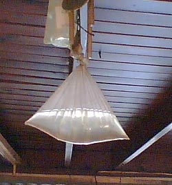 Water bag used to repel flies