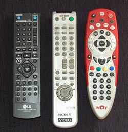 Three Remote Control units