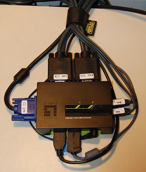 LevelOne KVM-0221 KVM switch wiring