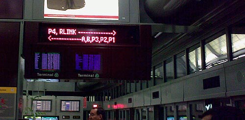 Newark Liberty Airport Airtrain sign