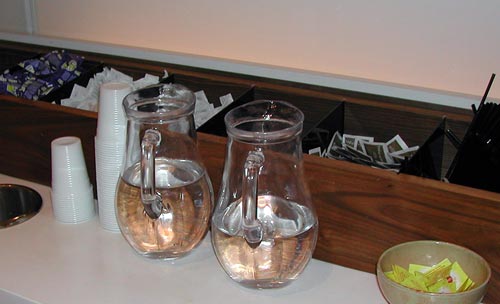 Water pitchers at the Science Museum, London