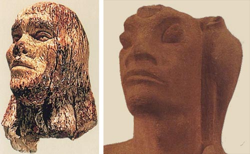 Danziger's Nimrod and the ivory head from Dolni Vestonice